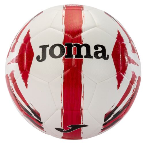 Piłka do piłki nożnej LIGHT biało-czerwona