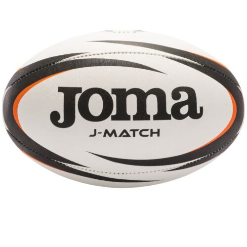 Piłka do RUGBY J-MATCH Biało-czarna