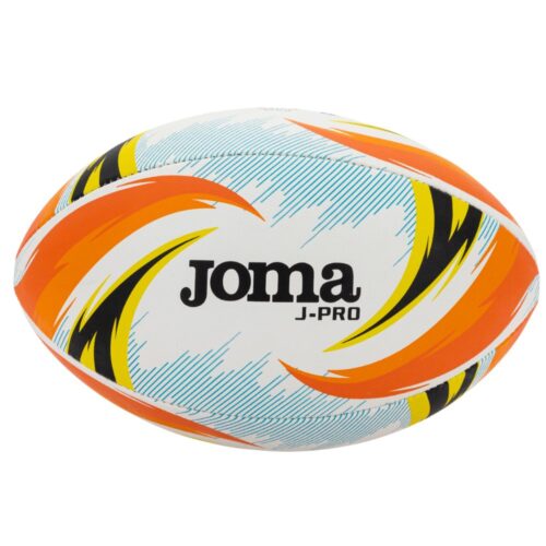 Piłka do RUGBY J-PRO Biało-pomarańczowa