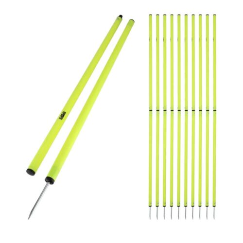 Tyczka slalomowa składana 25 mm, 170 cm – 10 szt. + torba